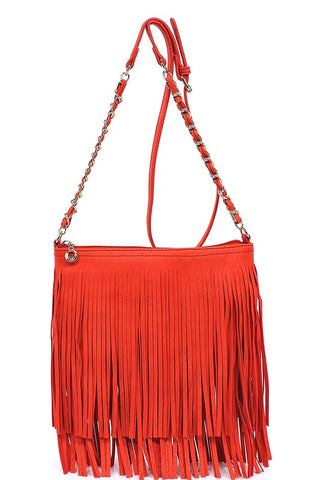 Fringe crossbody bag