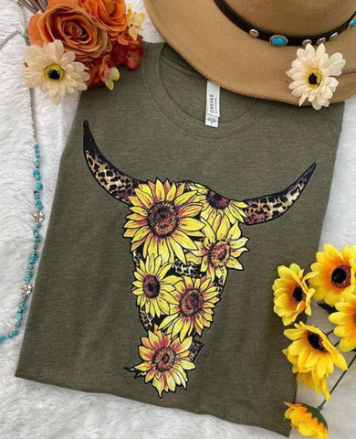Sunflower bull head T-shirt