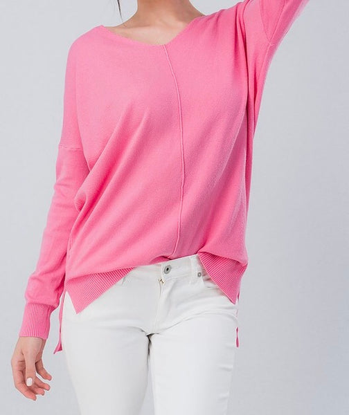 Soft high-low tunic sweater