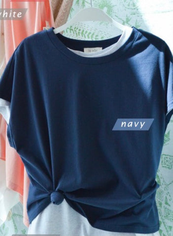 Short sleeve round neck dolman