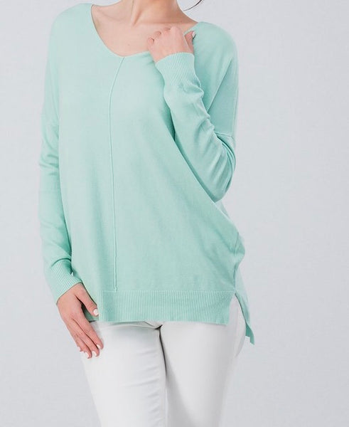 Soft high-low tunic sweater