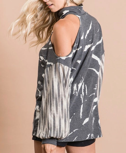 Open one shoulder top