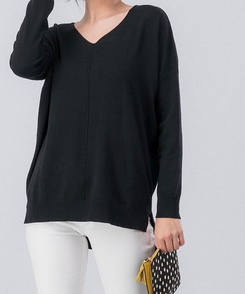 Soft high-low tunic sweater