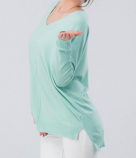 Soft high-low tunic sweater