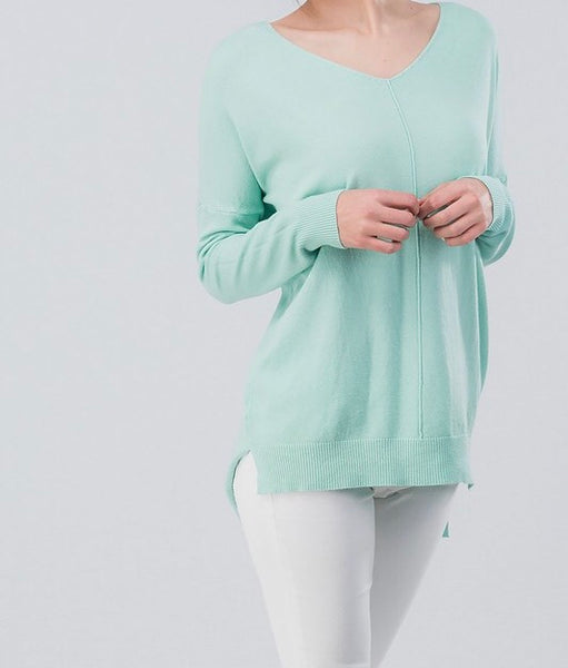 Soft high-low tunic sweater