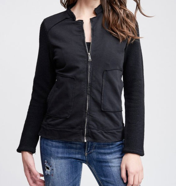 Motto knit jacket