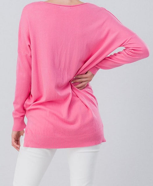 Soft high-low tunic sweater