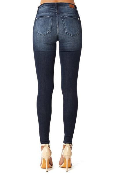 Bandana paisley patch skinny jeans