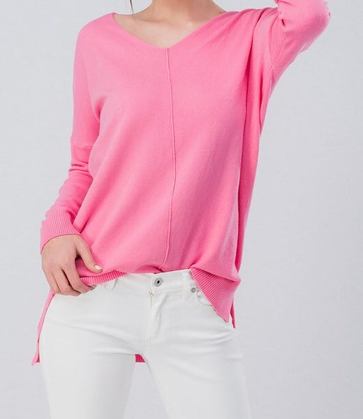 Soft high-low tunic sweater