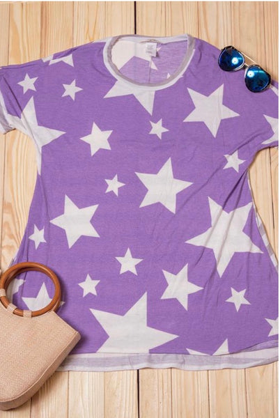 Purple Stars and Stripes top