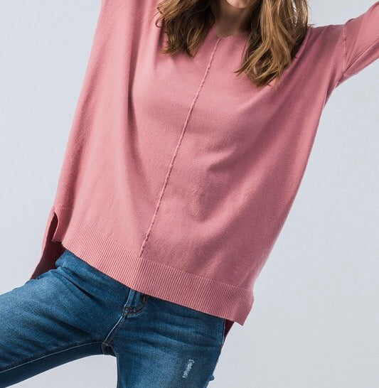 Soft high-low tunic sweater