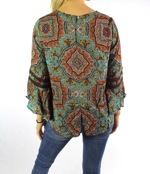 Floral peasant top