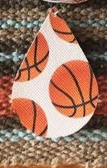 Basketball earrings