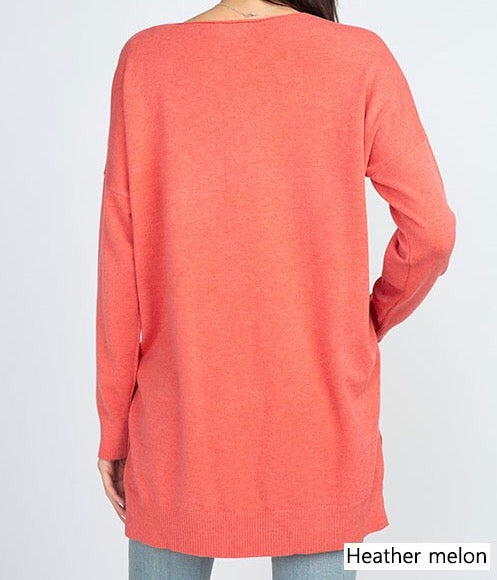 Soft high-low tunic sweater