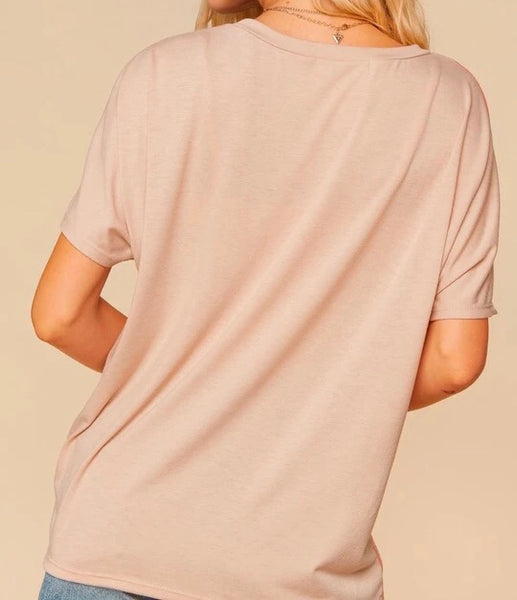 Plus Peach/khaki/leopard top