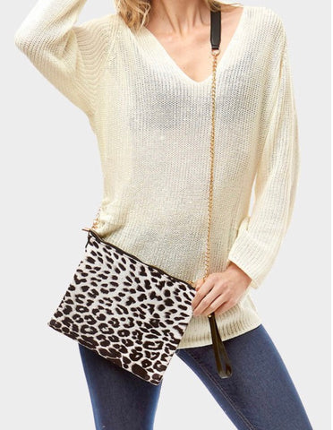 Animal print crossbody