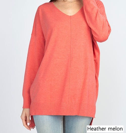 Soft high-low tunic sweater