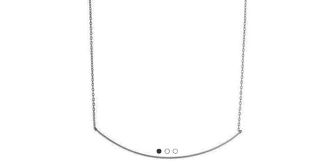 Necklace curved bar