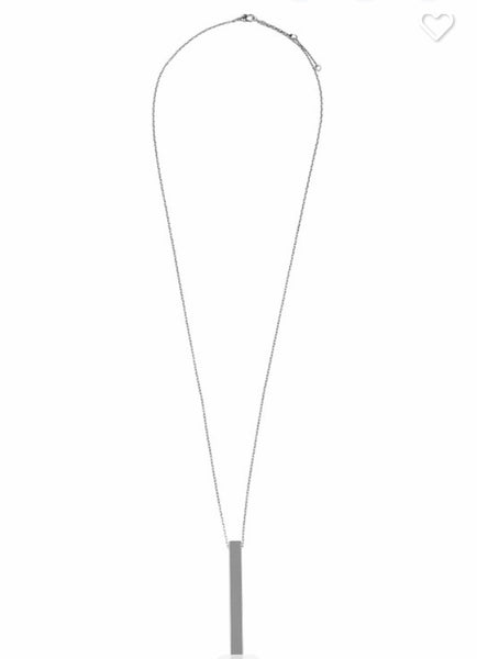Flat bar necklace