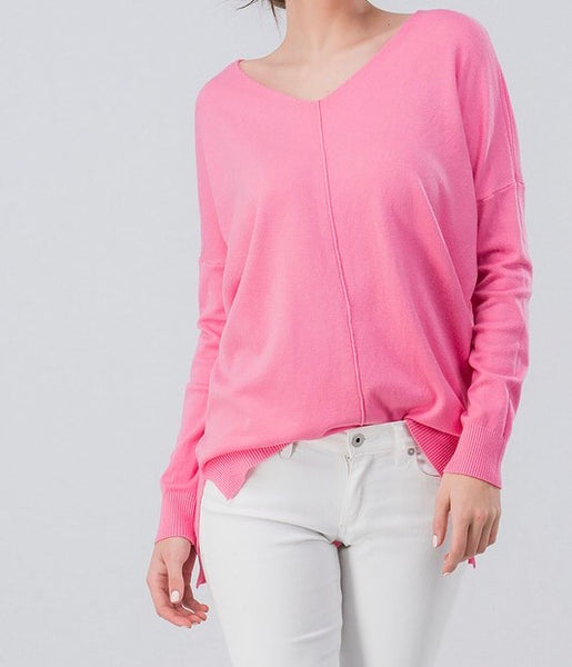 Soft high-low tunic sweater