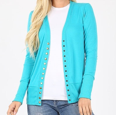 Sweater cardigan ice blue