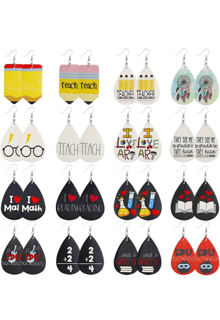 School/teacher earrings