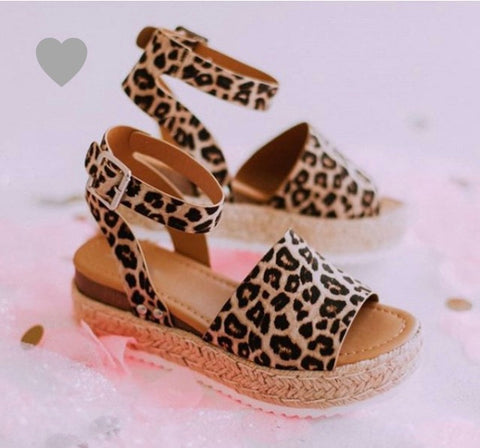 Cheetah sandals