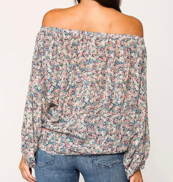 Floral off shoulder top
