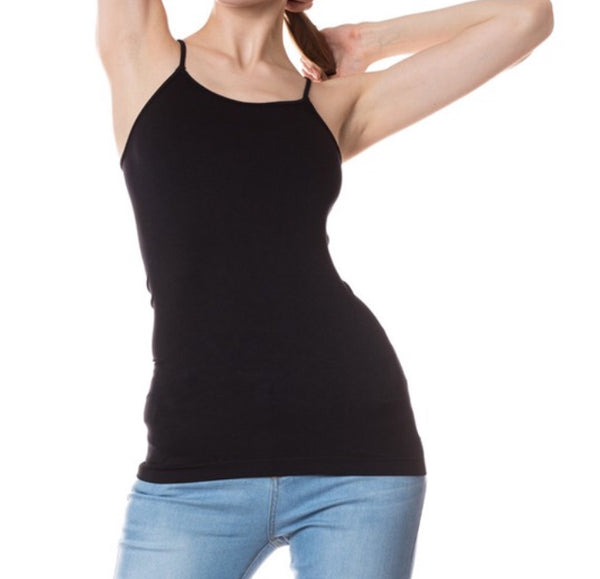 Cami black strappy back