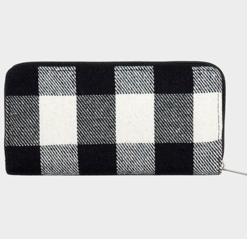 Buffalo plaid wallet