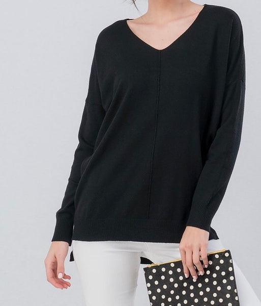 Soft high-low tunic sweater