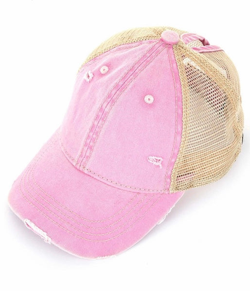 C.C. Ponytail trucker hat