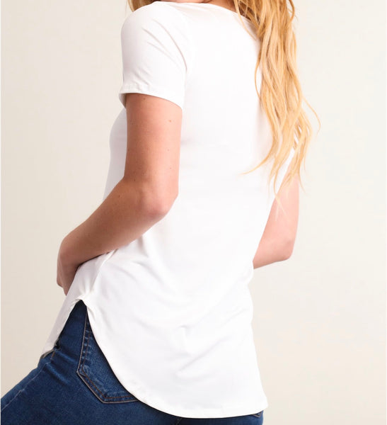 Ivory crisscross top