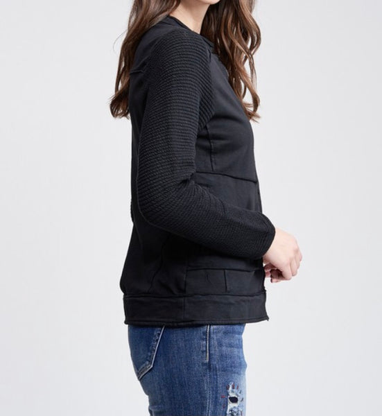 Motto knit jacket