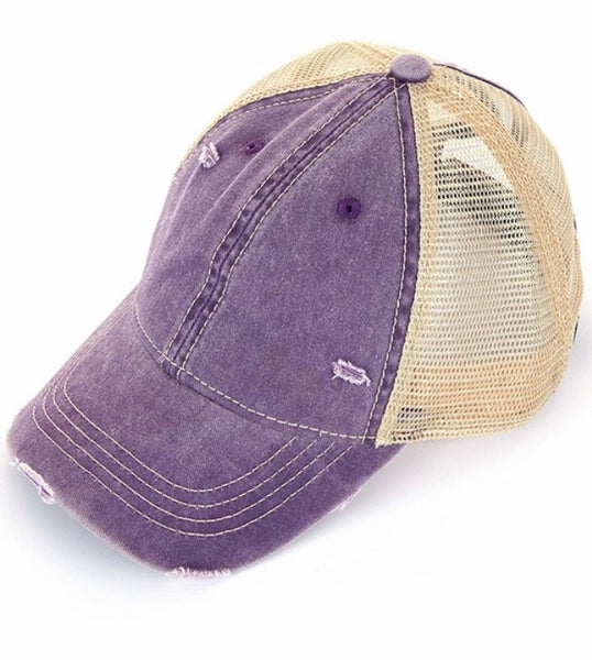 C.C. Ponytail trucker hat