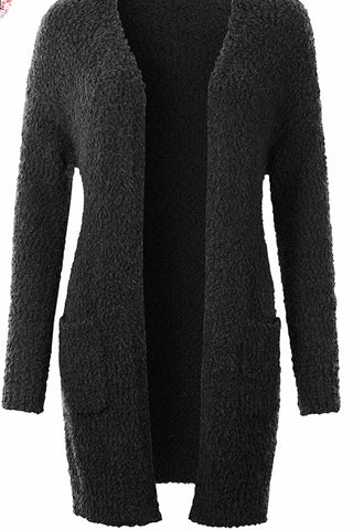 Popcorn knit cardigan