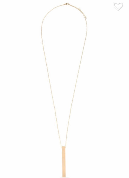 Flat bar necklace