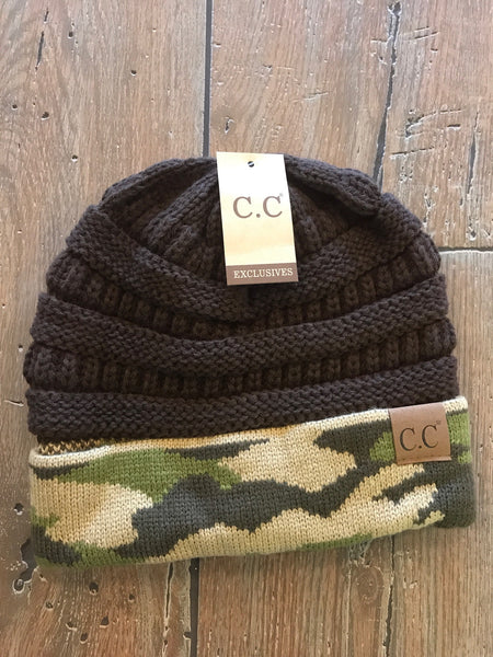 C.C. Camo beanie