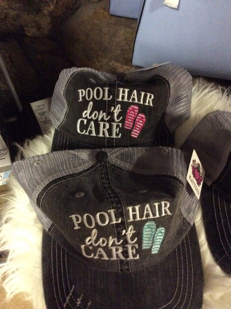 Hat. Pool hair