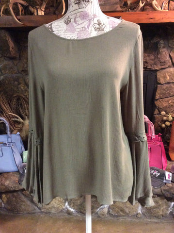Olive Bell Sleeve Top