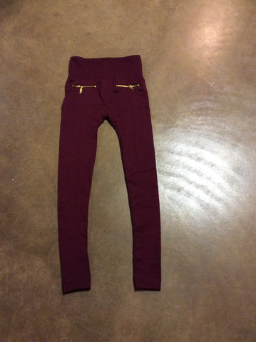 Burgundy Leggings