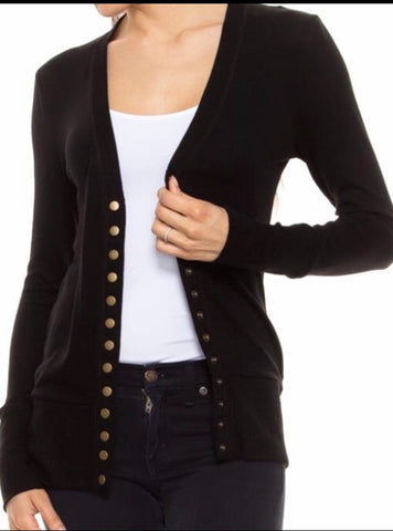 Sweater cardigan black